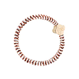 By Eloise London Velvet Gold Quatrefoil Soft Neutrals