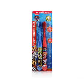 Nickelodeon Paw Patrol Toothbrush Duo Super Soft 4-6 (Blue and Red)