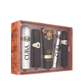 Cuba Gold EDT 100 ml + EDT 35 ml + AS 100 ml + tělový sprej 200 ml + SG 200 ml (man)