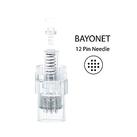 BBmessopen sterilná hlavica pre Electric Microneedling Pen 12 ihiel (vnútorný závit) 10 ks